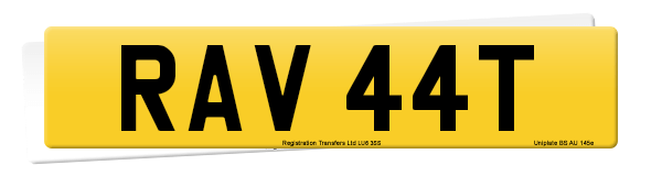 Registration number RAV 44T